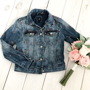 GAP Embroidered Jean Jacket